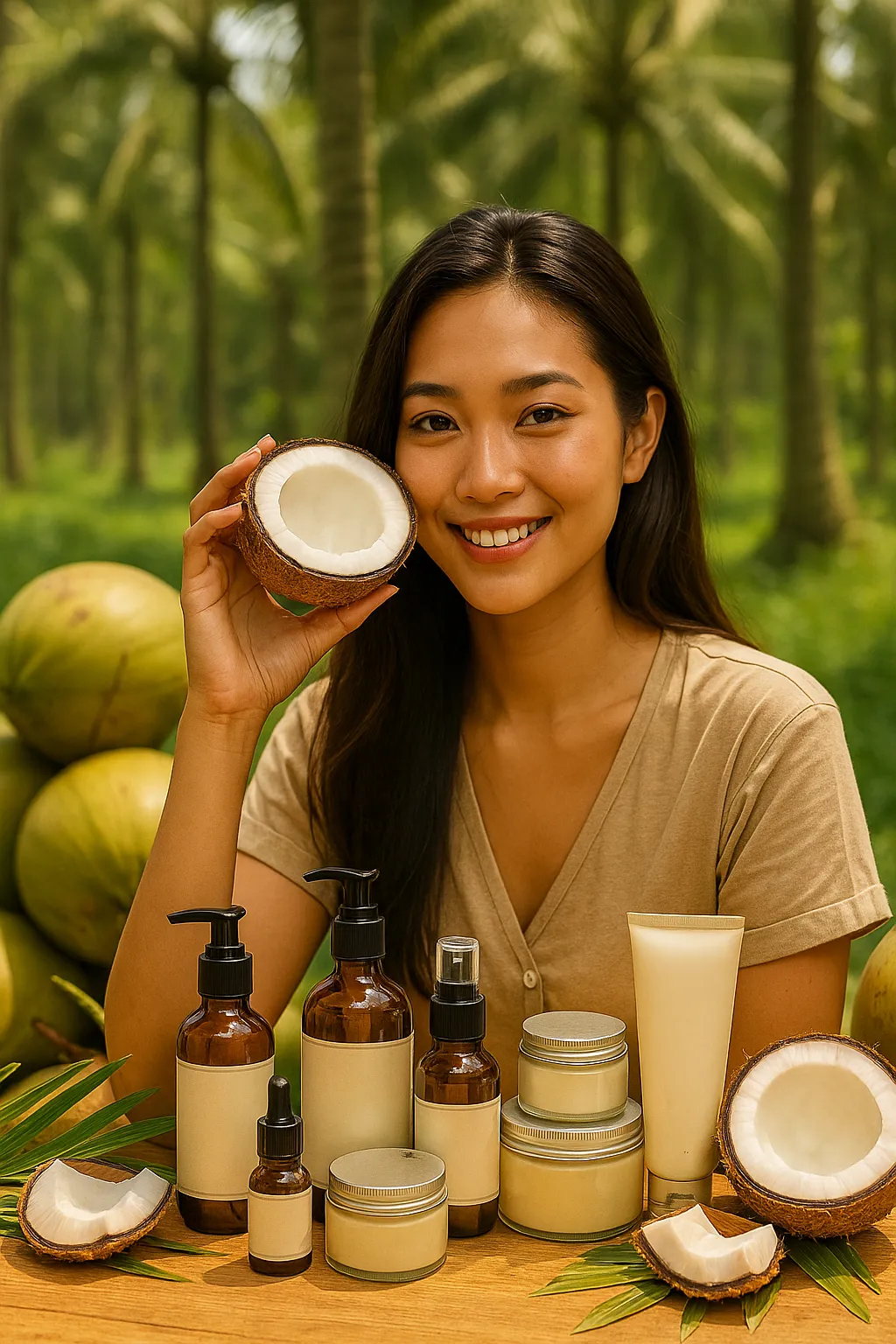 Coconut cosmetic products